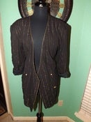 Image of "Tux Girl" Gold and Black Blazer