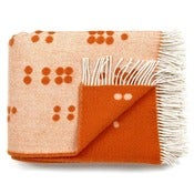 Image of Wool throw, Dot red ochre