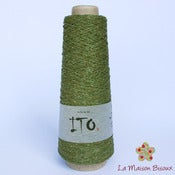 Image of Ito yarns - Kinu - 107 Cam Green