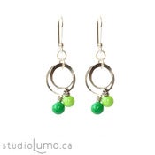 SweetLoops Stacked Earrings - Forest