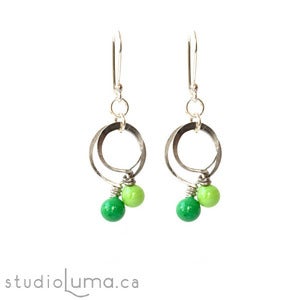 Image of SweetLoops Stacked Earrings - Forest