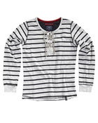 Image of Striped Lace Sweatshirt