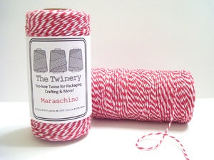 Image of Maraschino - Red & White Eco-Luxe Baker's Twine