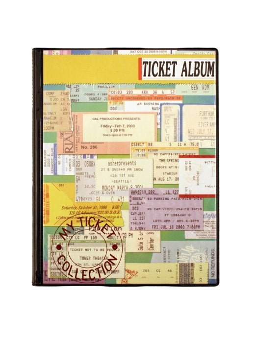 Ticket Albums — Concert Cover Ticket Album.