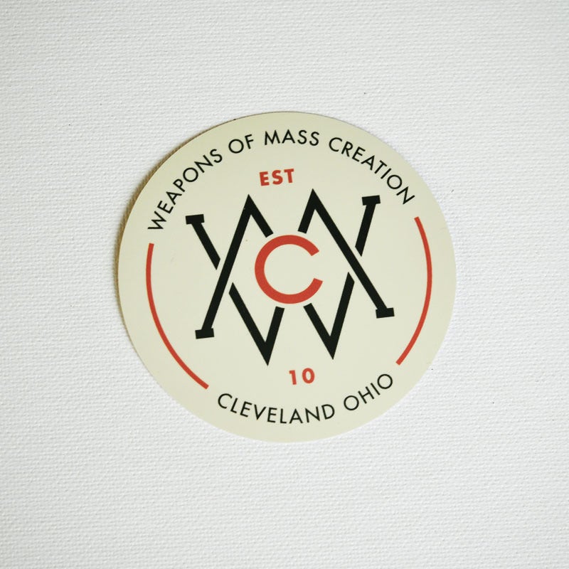 Weapons of Mass Creation Fest 2012 Circle Stickers